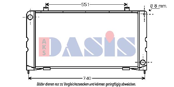 AKS DASIS Radiaator,mootorijahutus 370011N